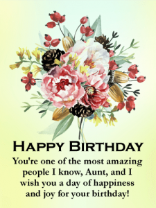 Happy Birthday Wishes for aunt